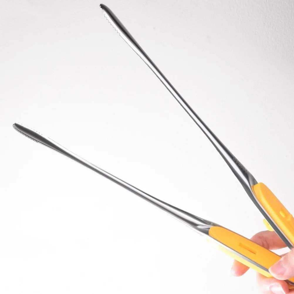 

Stainless Steel Food Tongs Cooking Kitchen Clip Chef Metal Multifunction Serving