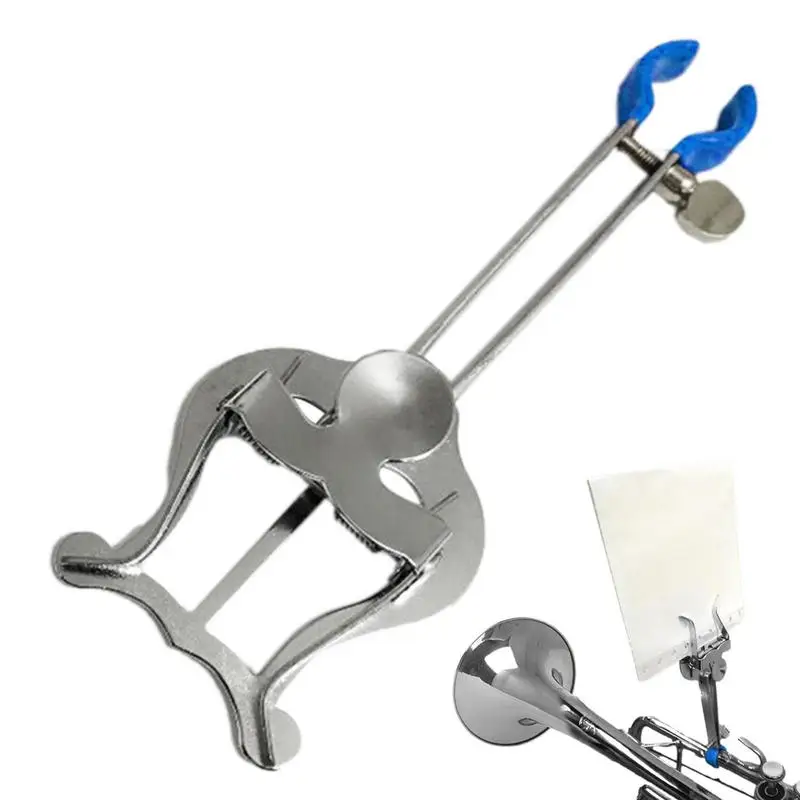 

Trumpet Marching Lyre Clamp-On Lyre Clamp Storage Folder For Music Sheet Metal Sheet Music Clip Portable Lyre Clamp For Trumpets