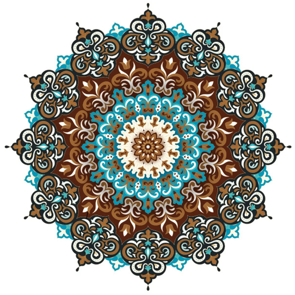 

Wall Mandala Sticker Decals Home Decal Stickers Removable Flower Mural Room Decorative Floral Yoga Peel Adhesive Self Background