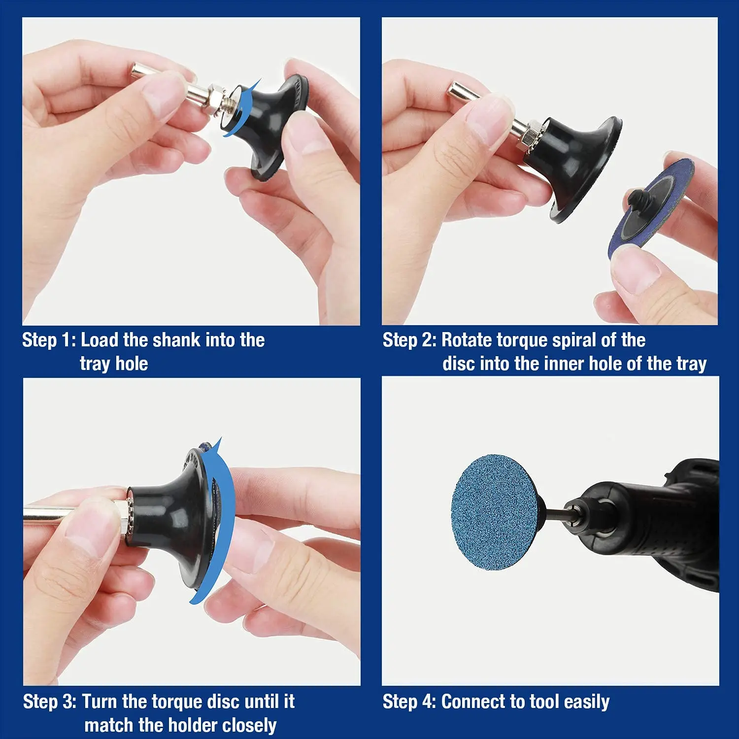 101 шт. шлифовальные диски с держателем для быстрой шлифовки