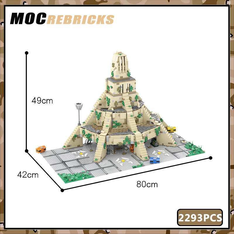 MOC Building Block Yavin IV Rebel Base Военная с интерьером Модульная архитектура модель