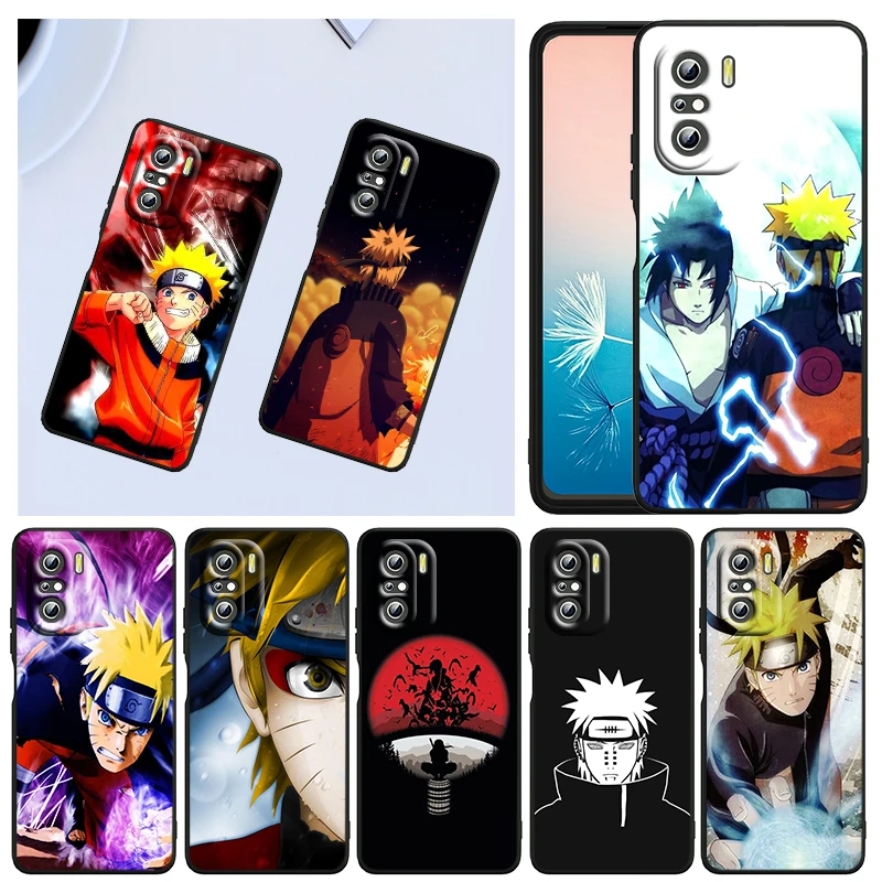 

Japanese Naruto Naruto For Xiaomi Redmi K40 Gaming K30 9i 9T 9A 9C 9 8A 8 GO S2 6 6A 5A 5 Pro Prime Black Capa Phone Case