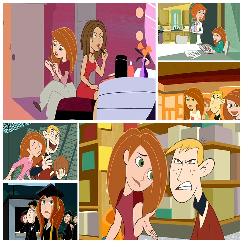 

Disney 5D Diamond Embroidery Cartoon Kim Possible Picture Mosaic Home Decoration Ab Drill Diamond Painting Cross Stitch Jh230