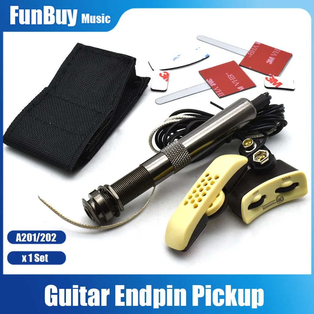 Terminal de Captação de Som Equalizador Piezo Soundhole Violão Folk Acústico & Guitarra Clássica Foguete Pino Buraco Pick-up Partes eq