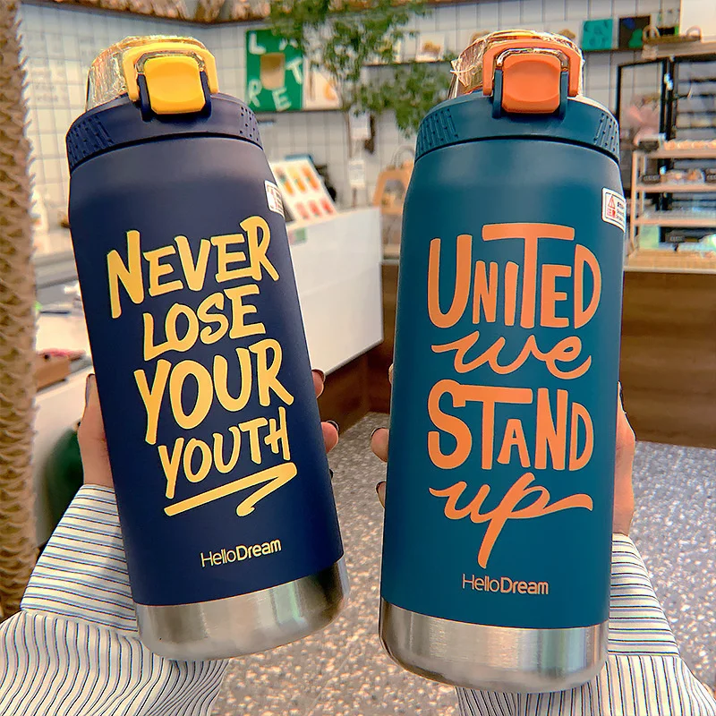 

Insulated Hot Cold Water Bottle Termos Large Capacity Cup Stainless Steel Drink Bottles Sport Travel Vacuum Flask Thermal 1100ml