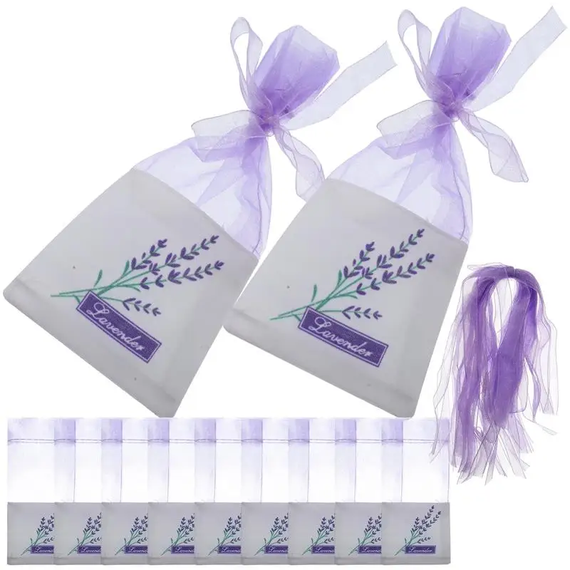 

Lavender Sachet Empty Sachets Fragrance Scented Drawstring Organza Gift Closet Dried Gauze Drawers Drawer Scent Pouch Potpourri