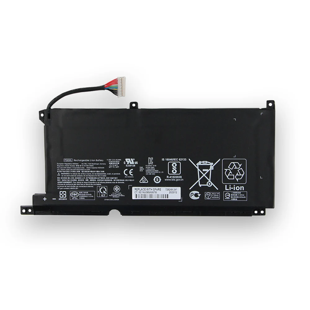 Сменный аккумулятор премиум-класса PG03XL 52 5 Втч для HP TPN-Q229 TPN-C141 DK0131TX TPN-Q241 Shadow Elf 5/6