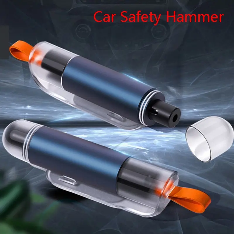 

Новый автомобильный молоток безопасности, автомобильный молоток для окна, аварийный молоток из сплава, резак для ремня безопасности, спаса...