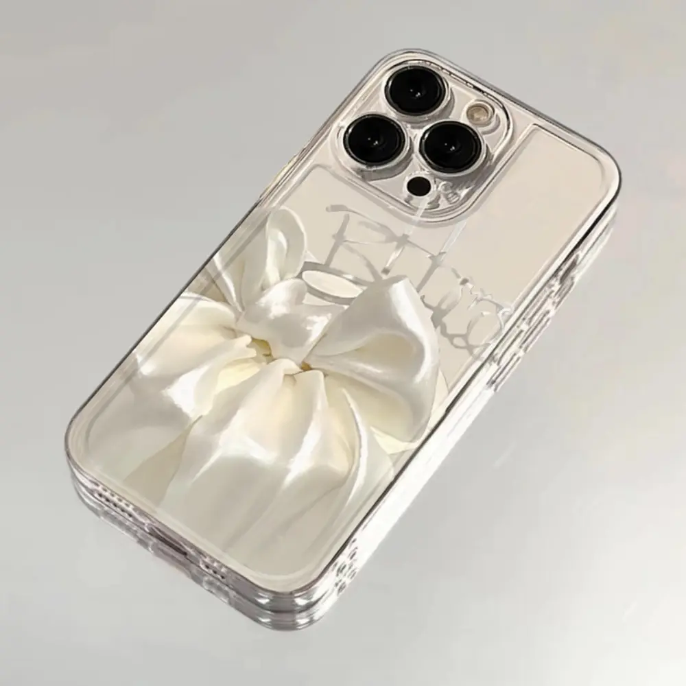 Фото Модный чехол для телефона с лентой и бантом для Tecno Spark Go 30C 10 Camon 40 30 20 19 Pova 7 6 5 4 Pro, itel S23 A70 Pro Plus 4G 5G, прозрачный TPU №2