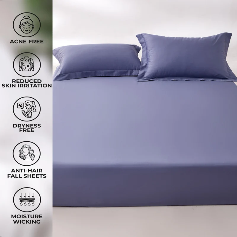 Простыня из египетского хлопка 800TC с резинкой однотонная простыня роскошный