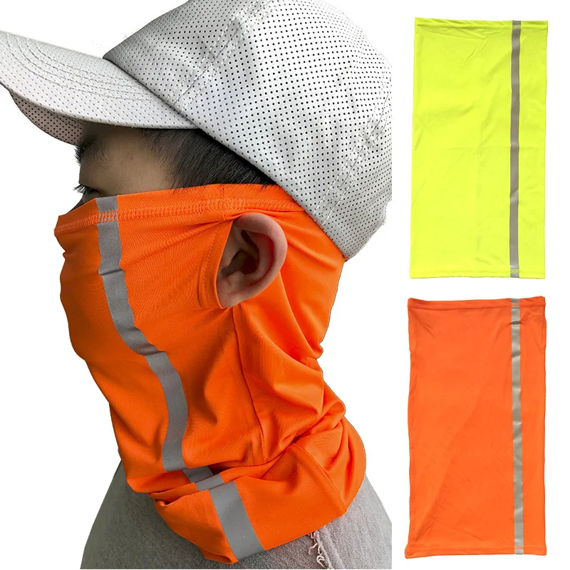 

Neck Gaiter Headscarf Balaclava Solid Color Reflective Strip Motorcycle Supplies Thermal Headwear Multiple Colors