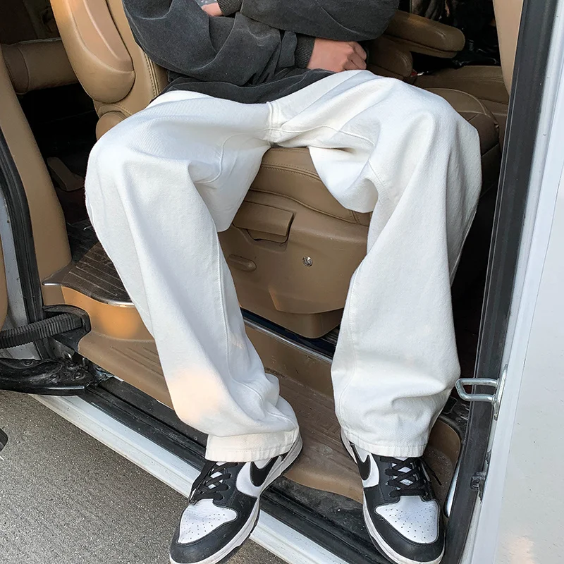 Multicolor Baggy Jeans Men Fashion Casual Wide Leg Jeans Men Streetwear Loose Hip Hop Straight Denim Pants Mens Trousers M-2XL