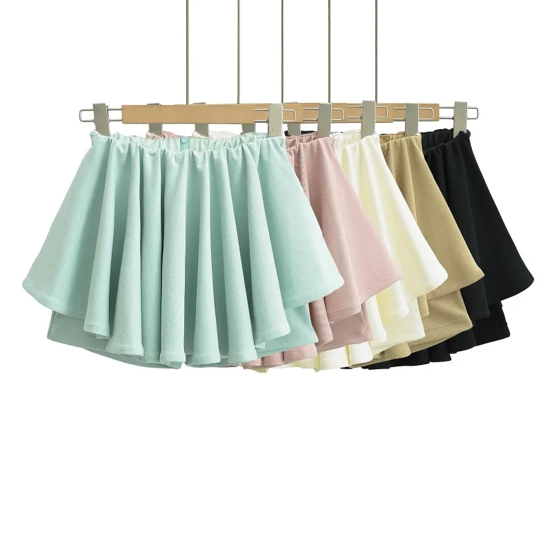 Плиссированная эластичная женская модная юбка с высокой талией Y2k пикантная