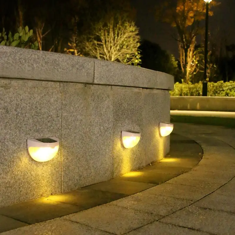 

LED Solar Stair Lamp Outdoor Decoration Fence Light Garden Lights Pathway Yard Patio Steps Lamps Waterproof Solar Night Light