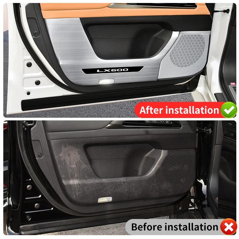 Интерьер Обновленный Принадлежности Для 2022 2023 2024 Лексус LX600 LX500d Нержавеющая