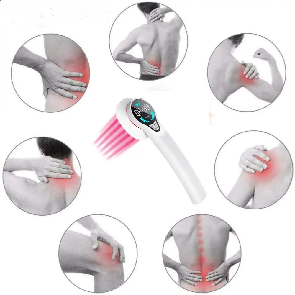 

LASTEK New Version Enhanced Handheld Laser Therapy Device 4 Pcs 808nm 1950mAh For Pain Relief Ulcers Cystitis Arthritis Sciatica