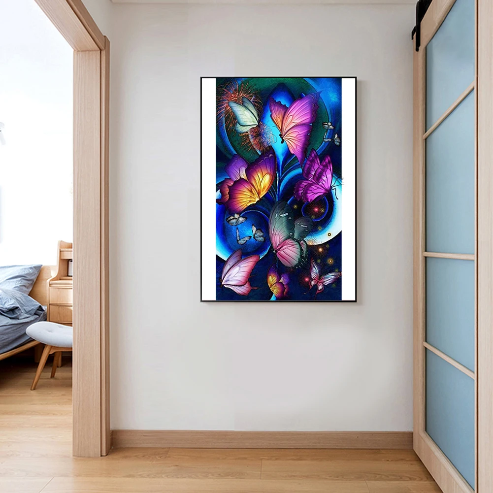 Алмазная 5D картина сделай сам большого размера с изображением бабочки лошади