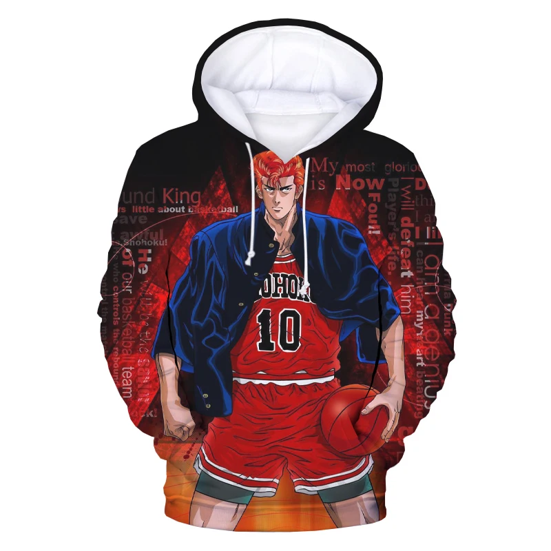 

Slam Dunk Hoodies Anime 3D Printed Streetwear Men Women Fashion Sweatshirts Oversized Hoodie Kids Pullovers Tracksuits Clothing