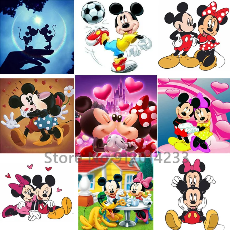 

Набор для алмазной вышивки «парочка влюбленных» из мультфильма «Микки и Минни»