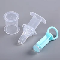 baby kids smart medication dispenser medicine feeder baby pacifier syringe type with measuring cup dropper dispenser pacifier