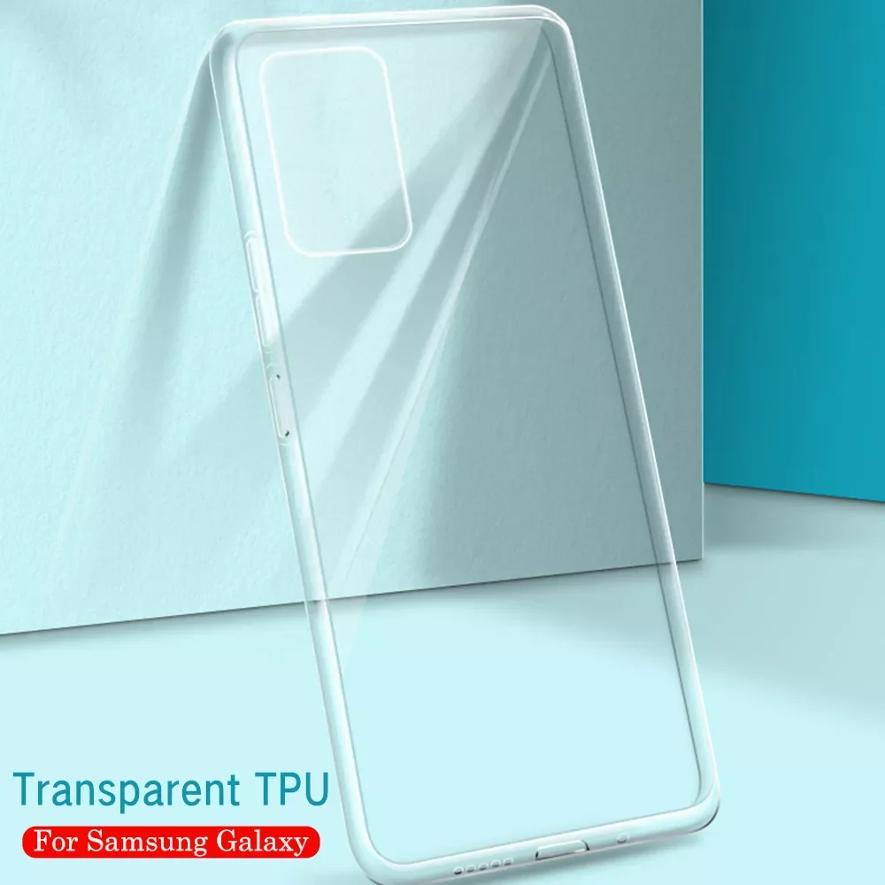 

Case For Samsung Galaxy F62 A12 A72 A52 A42 5G Shockproof Soft Case For Samsung F62 A 52 A42 Clear TPU Back Coque Funda