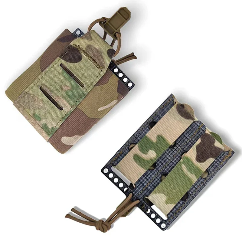 556 Single Mag Pouch Tactical Airsoft Carrier Molle Holder Gear Laser Cut Multicam Clip Magazine Bag