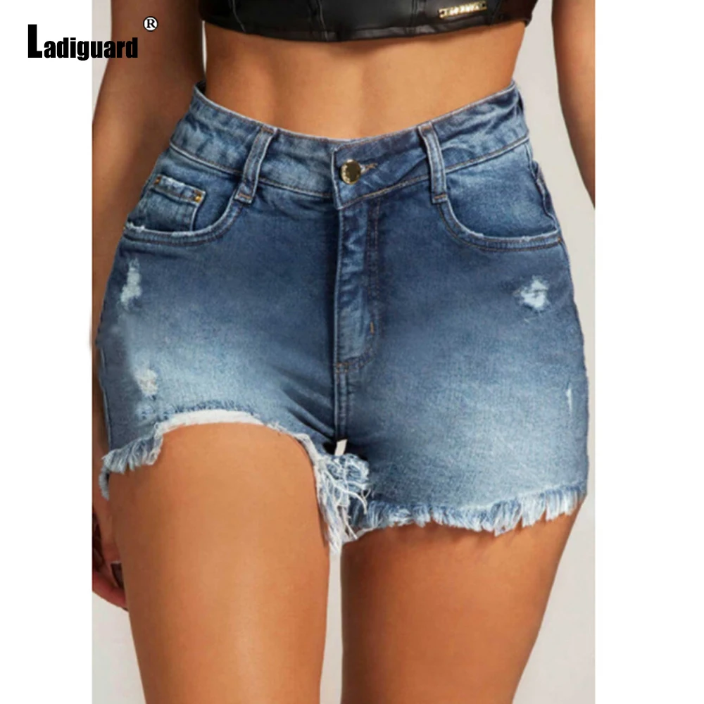 Women High Cut Fashion Ripped Short Jeans Streetwear 2022 Sexy denim shorts Casual Slim Fitted Panties Ladies Vintage hotpants