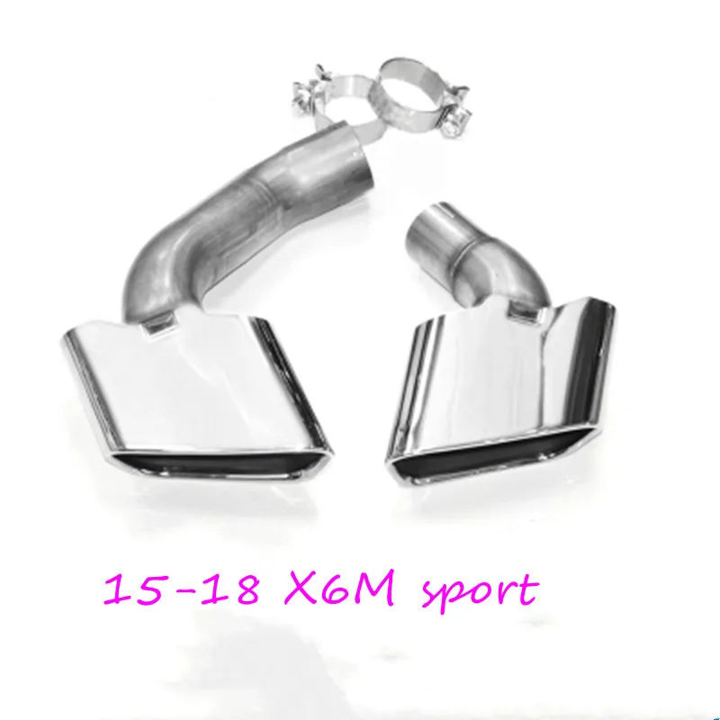 

For BMW X6 2015 2016 2017 2018 2019 2020 2021 2022 Car Exhaust System Modified upgrade Exhaust Pipes Muffler Tail Tip