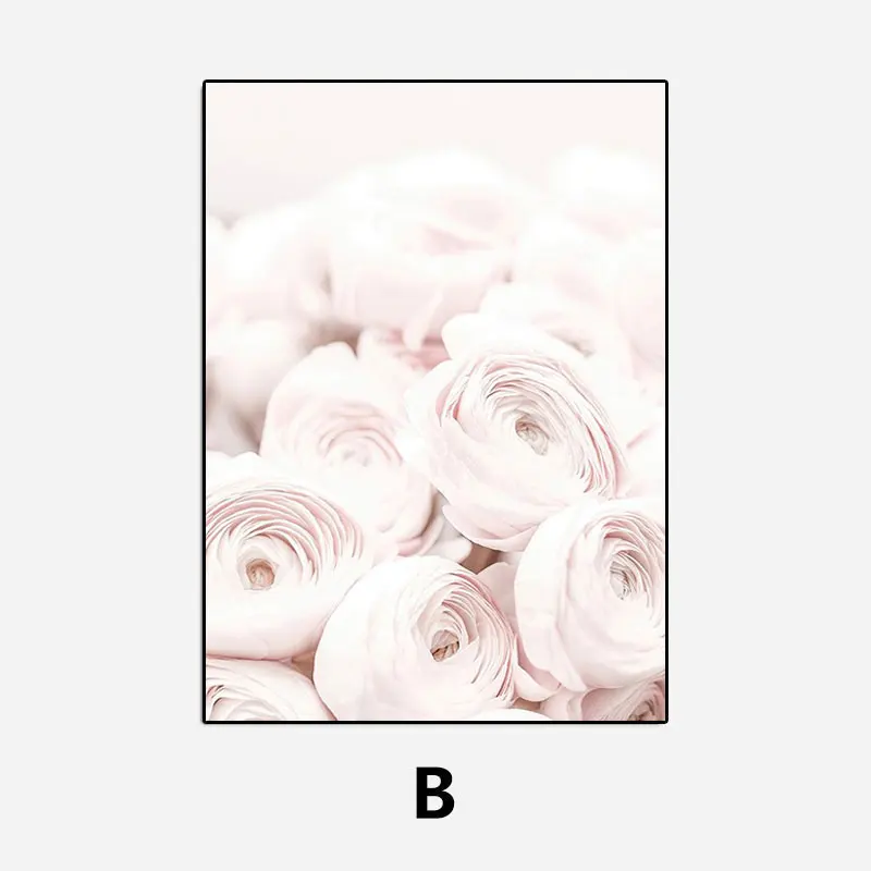 

Розовые цветочные картины LINLAN Amity