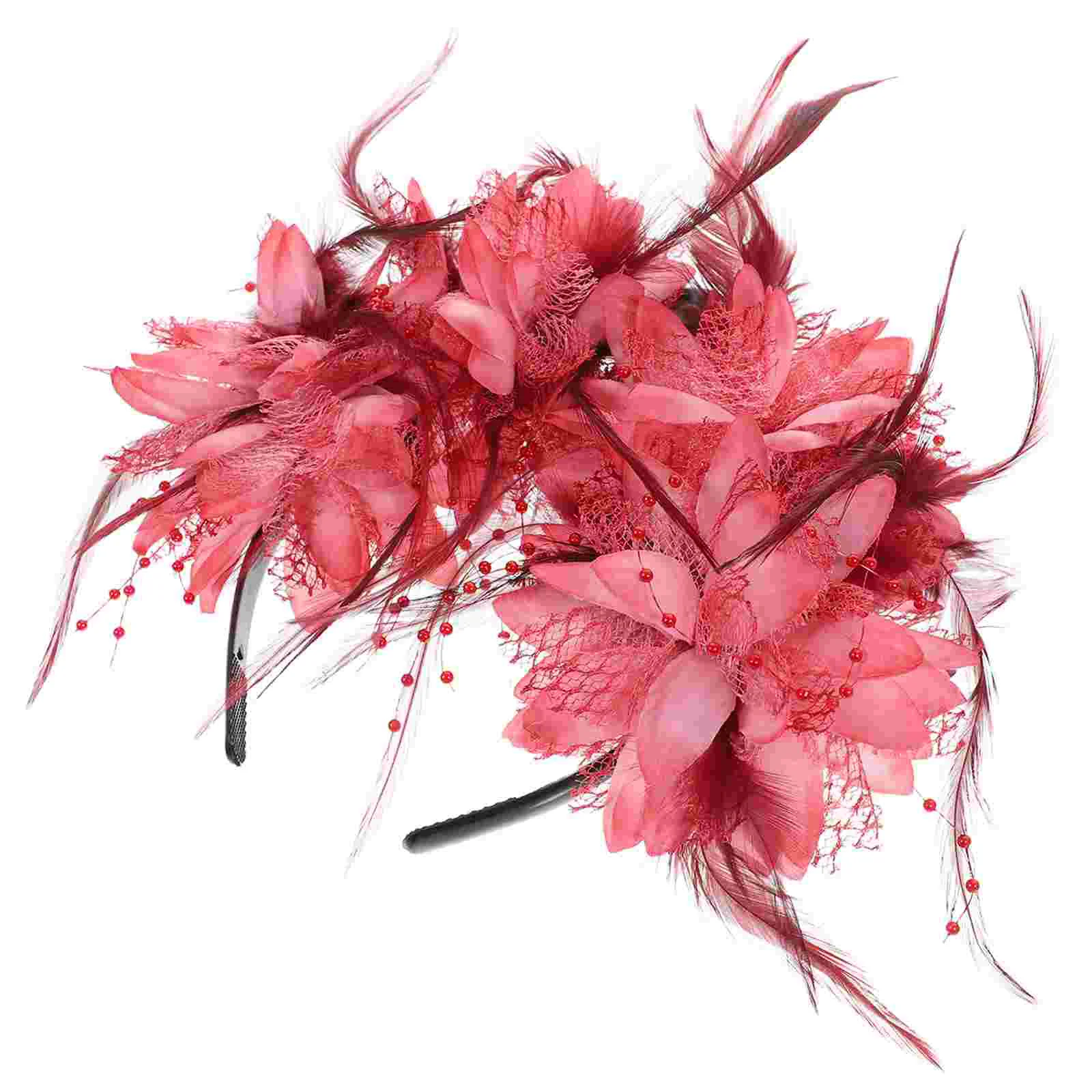 

Женская повязка на голову с цветами, модная повязка на голову, украшение на Хэллоуин, роза, жемчуг, День мертвых роз, Вуалетка, МЕКСИКАНСКИЙ цветок