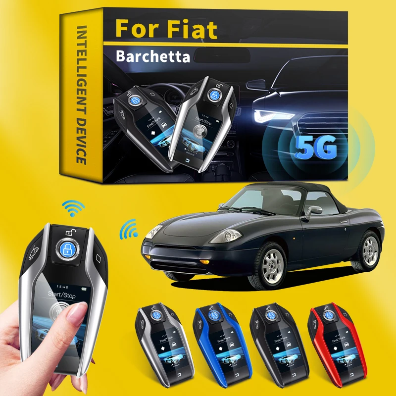 

For Fiat Barchetta 183 Modified Smart Key Keyless Entry Remote Car Key with LCD Screen for Keyless-go vehicle Smart Remote Key