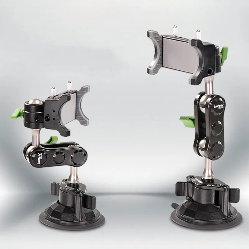 

Автомобильный держатель для телефона на присоске, профессиональный металлический держатель для видеосъемки, поддержка iPhone 13, 12, 11 Pro, Xiaomi, ...