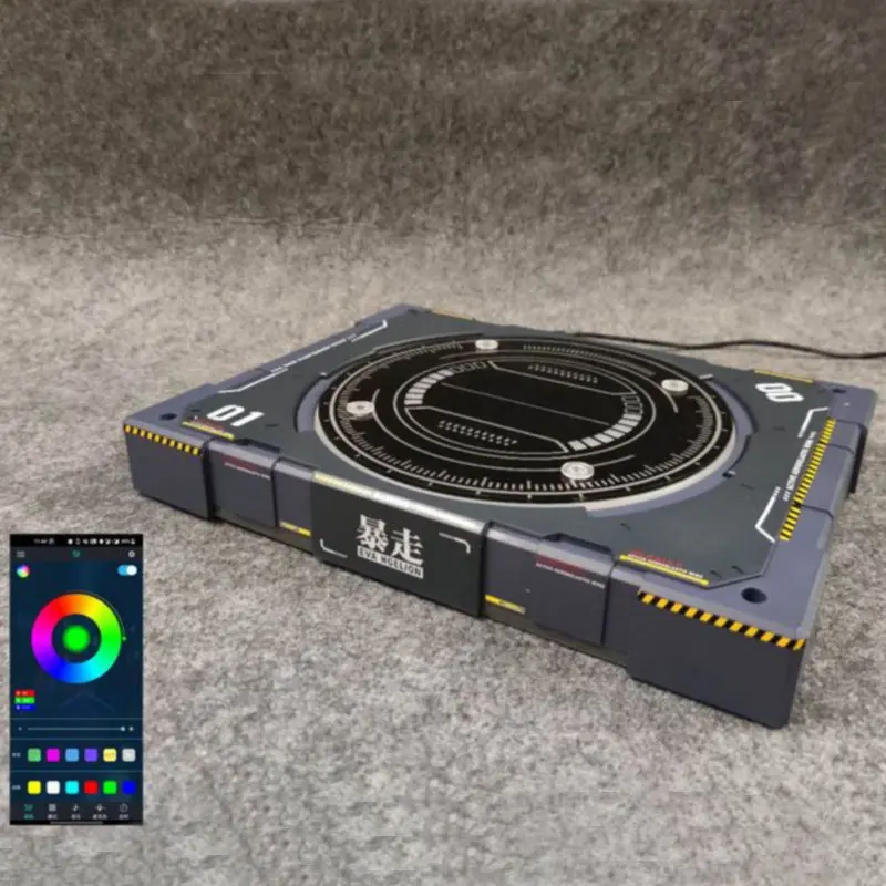 BIG.MODEL.HEAD MG RG светодиодный Вращающаяся база модель стенд экшн-фигурки приложение