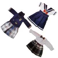 lovely bjd doll clothes 16 princess dress baby clothes for dolls 30cm two dimensional anime school uniform for girls