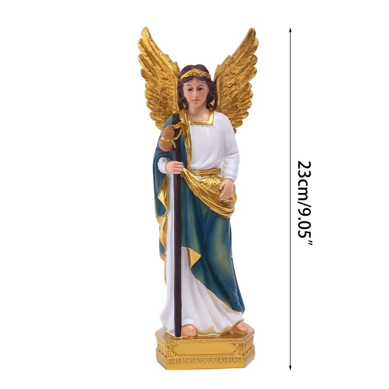 Христианский ангел с цветком фигурка коллекция смолы свадьба Новый год новинка