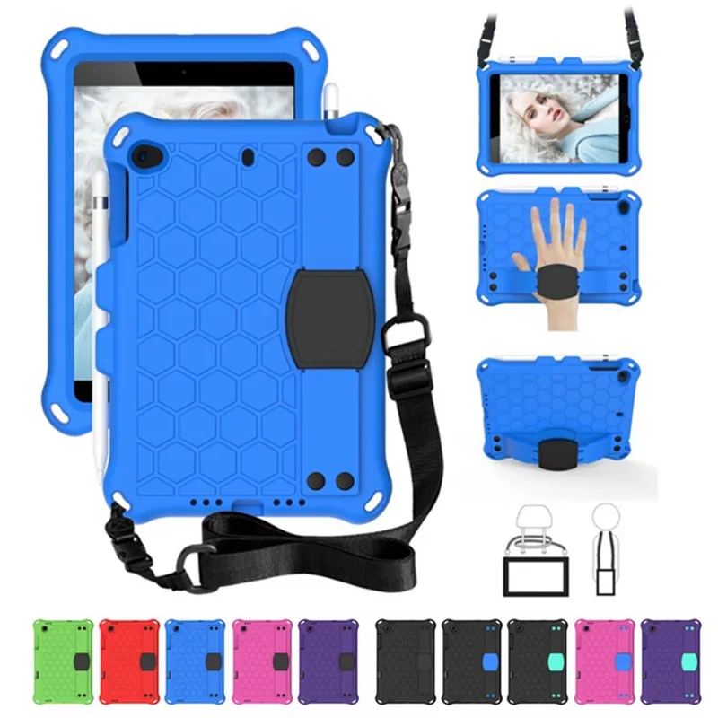 

For IPad Mini 1 2 3 4 5 Shockproof Hand Strap Shoulder Kids Safe Eva Case For Ipad Mini5 Mini4 Mini3 Mini2 Stand Silicone Cover