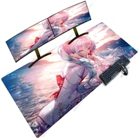 speed carpets computer tables mouse pad white anime girl aesthetic accessories desk mause sticker protective cover for keyboard