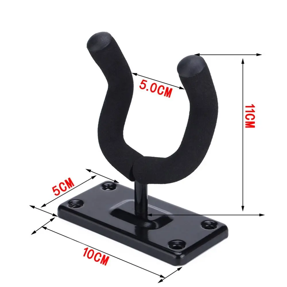Профессиональная металлическая настенная вешалка для гитары нескользящая