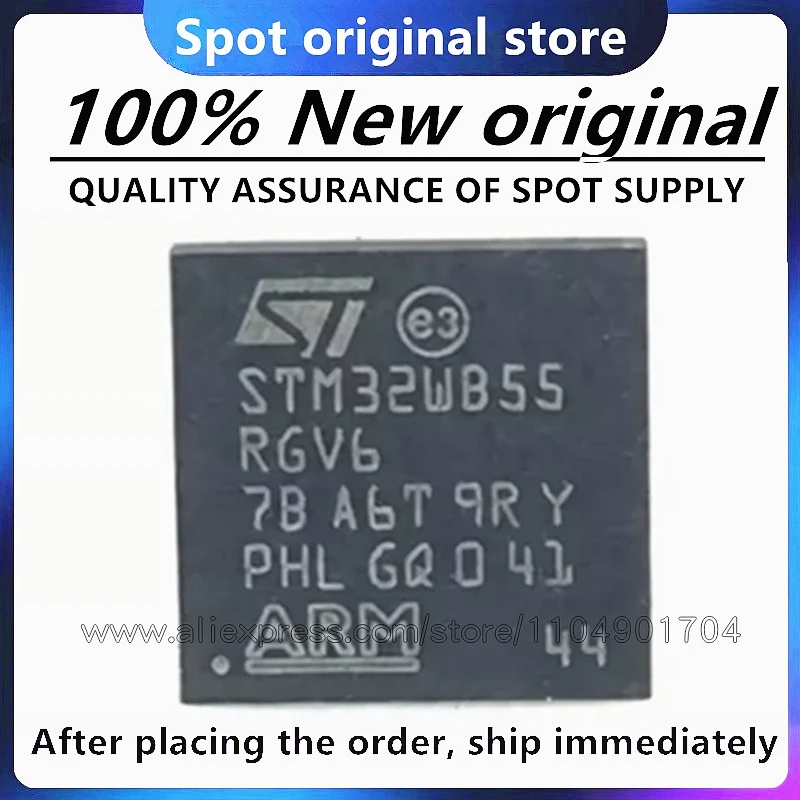 Фото 1 шт./лот STM32WB55RGV6 STM32WB55 VFQFPN-6 100% новый оригинал в наличии №1