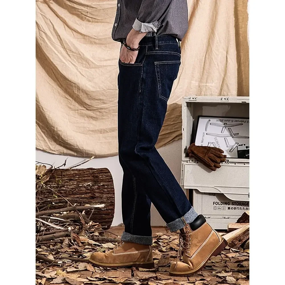 Осенне-зимние Новые мужские джинсы