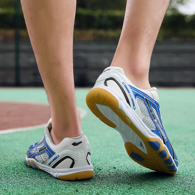 Men Badminton Shoes Training Breathable Anti-Slippery Light Sport Shoes Fitness Professional Sport Shoes Table Tennis Shoes
