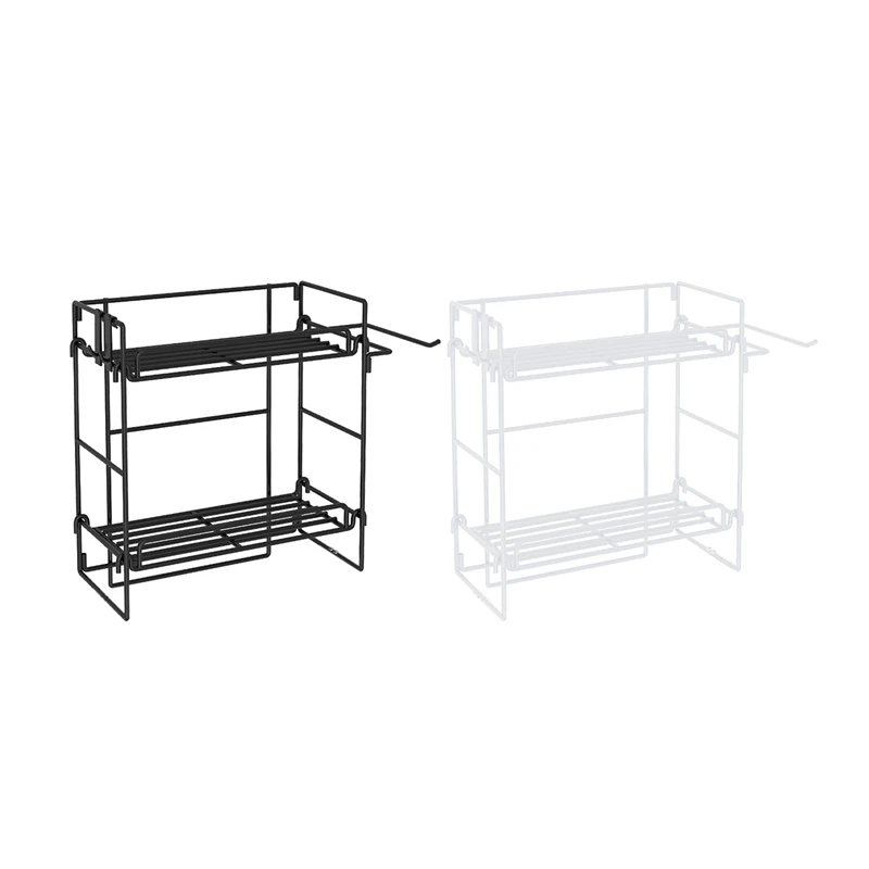 

Bathroom Over The Toilet Storage Shelf, 2-Tier Bathroom Shelf Toilet Rack Wall Mounted Organizer With Toilet Paper Bar