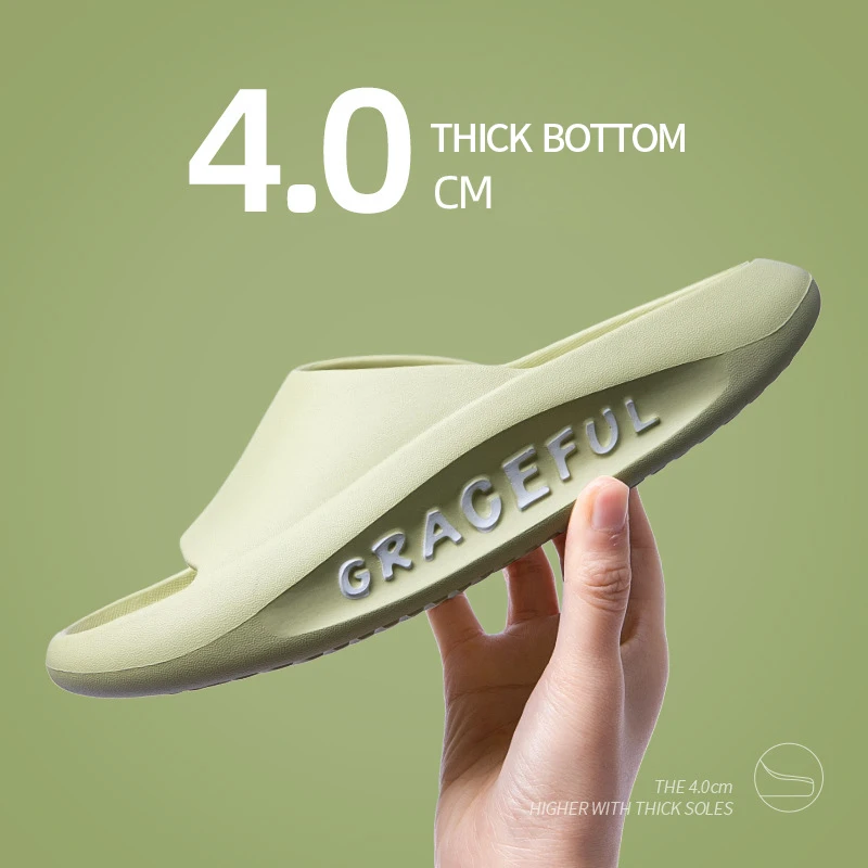 

Men's Sandals Summer Outdoor Wear Bathroom Non-slip Thick Bottom Beach Shoes Couple Ins Tide Ladies Slippers Designer Slides
