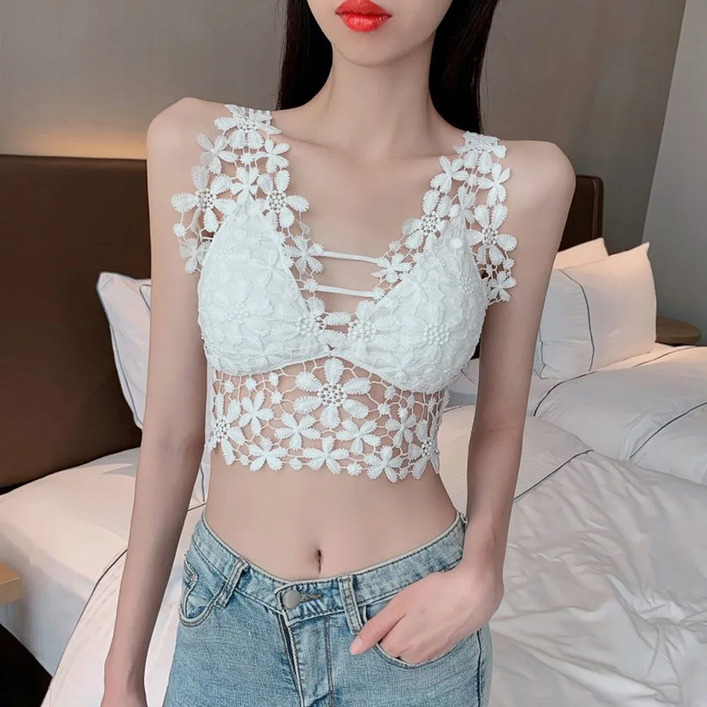 Кружевной жилет с вырезами 18 цветов корейская мода летняя женская кофта одежда