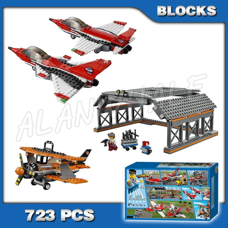 

723pcs Urban Airport Air Show Jet Plane Service Car Tool Wagon 02007 Building Blocks Set Bricks Compatible with Model