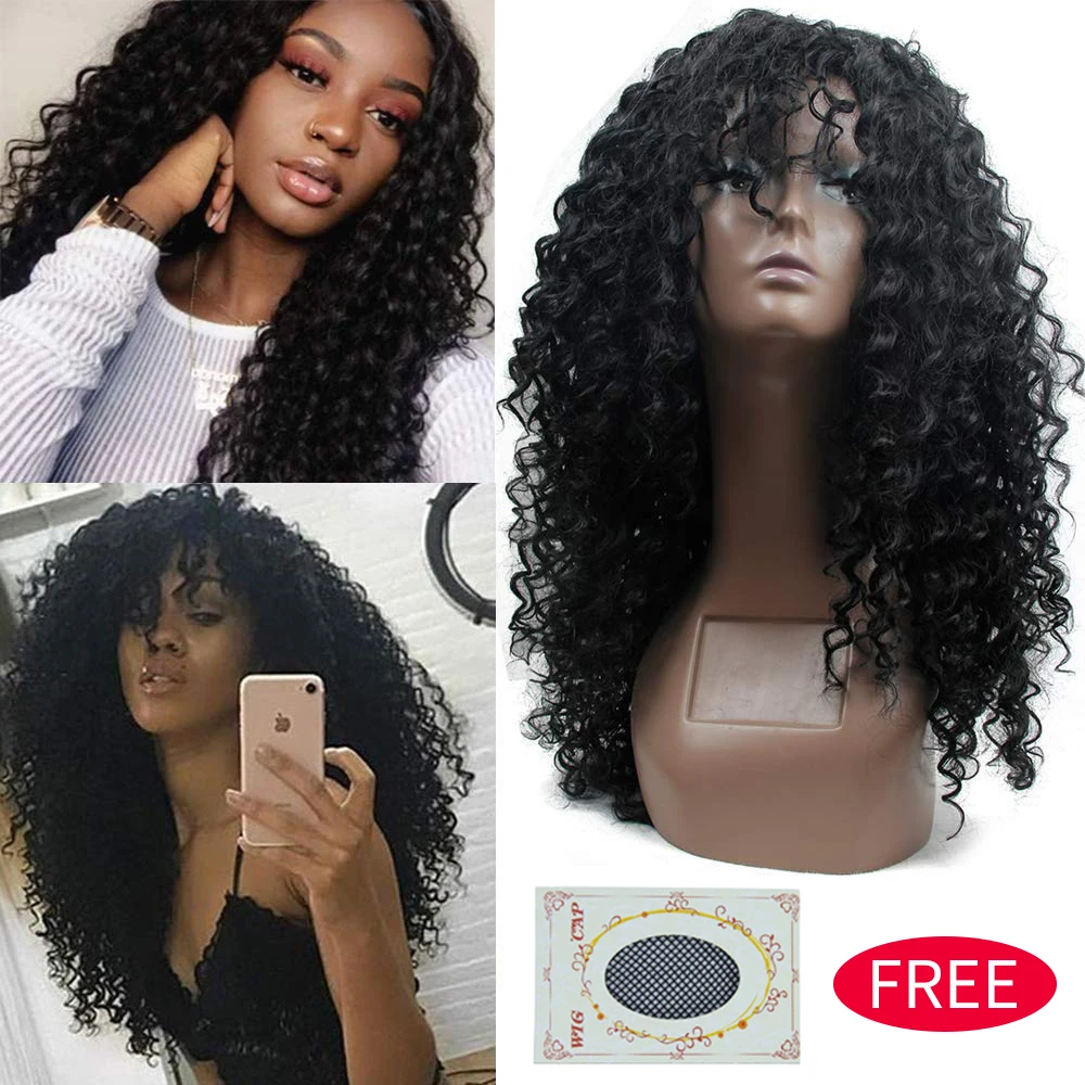 YxCheris синтетические глубокие вьющиеся парики для черных женщин длинный афро