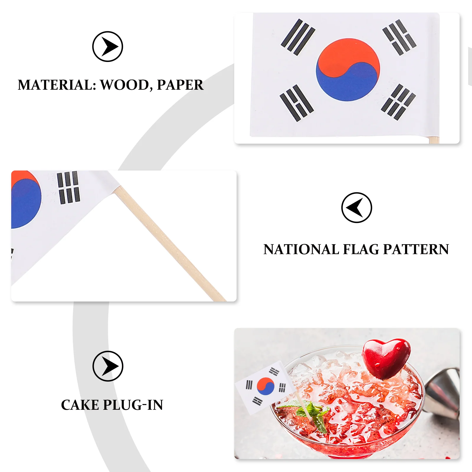 200 шт. мини-оболочка для еды флаг коктейльные топперы бумажные стаканчики