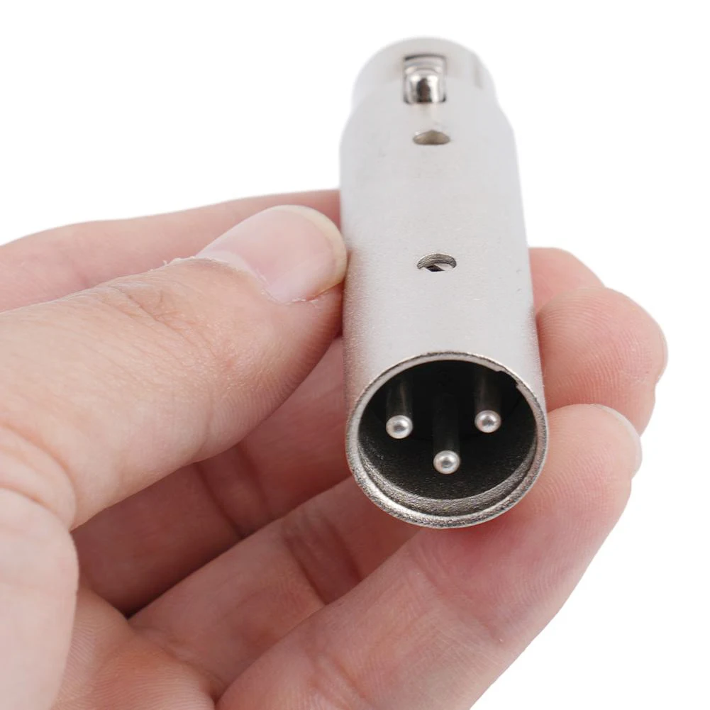 

1pcs Female-Male Converter 3 Pin XLR To 5 Pin DMX Metal Cased Converter Audio Lighting Adapter Or 5 To 3 Metal Shell Design
