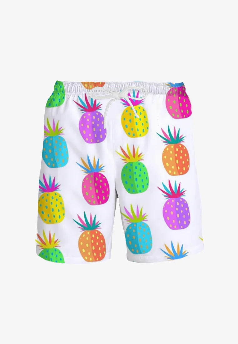 Мужские пляжные шорты на завязках Модные дышащие плавки с 3D принтом градиентные