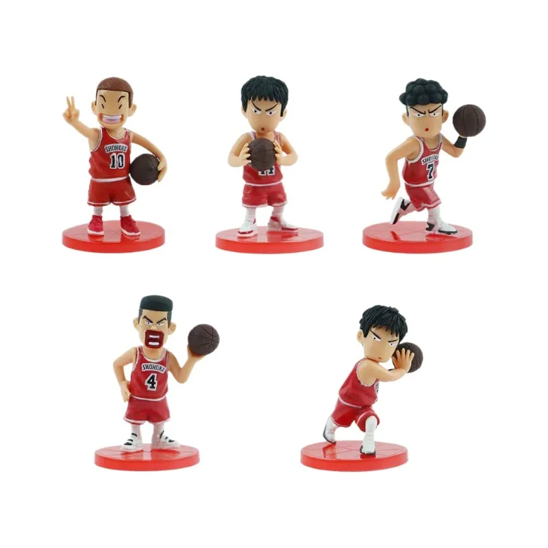 5 шт. Slam Dunk Q Edition Sakuragi Hanamichi Ryukawa Maple Shobei баскетбольная команда кукла ручной работы орнамент украшения автомобиля игрушки (art.: 3920d1052bedd) - 3920d1052bedd